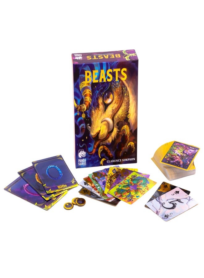 Pandasaurus Games Beasts Card Game - Cooperative Teamwork, Strategy & Tension, Limited Communication Puzzle with Challenging Gameplay for Kids & Adults, Ages 12+, 2-6 Players, 30 Minute Playtime - Image 2